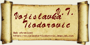Vojislavka Tiodorović vizit kartica